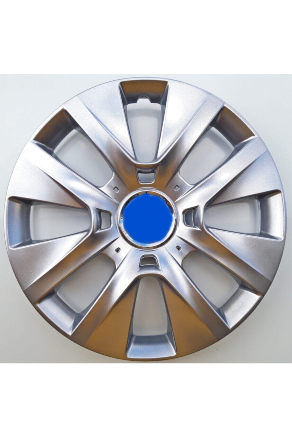 Seta 14'' Inç Ford Jant Kapağı Takımı 4 Adet Kırılmaz Esnek Amblem Ve Kelepçe