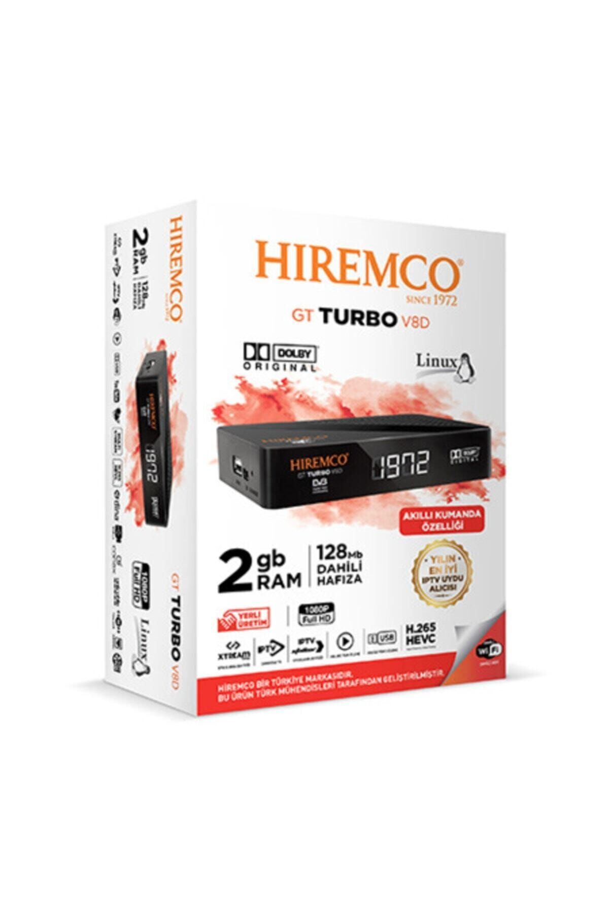 Hiremco Gt Turbo V8 Iptv Plus Uydu Alıcısı Dahili Wifi 2020 Model