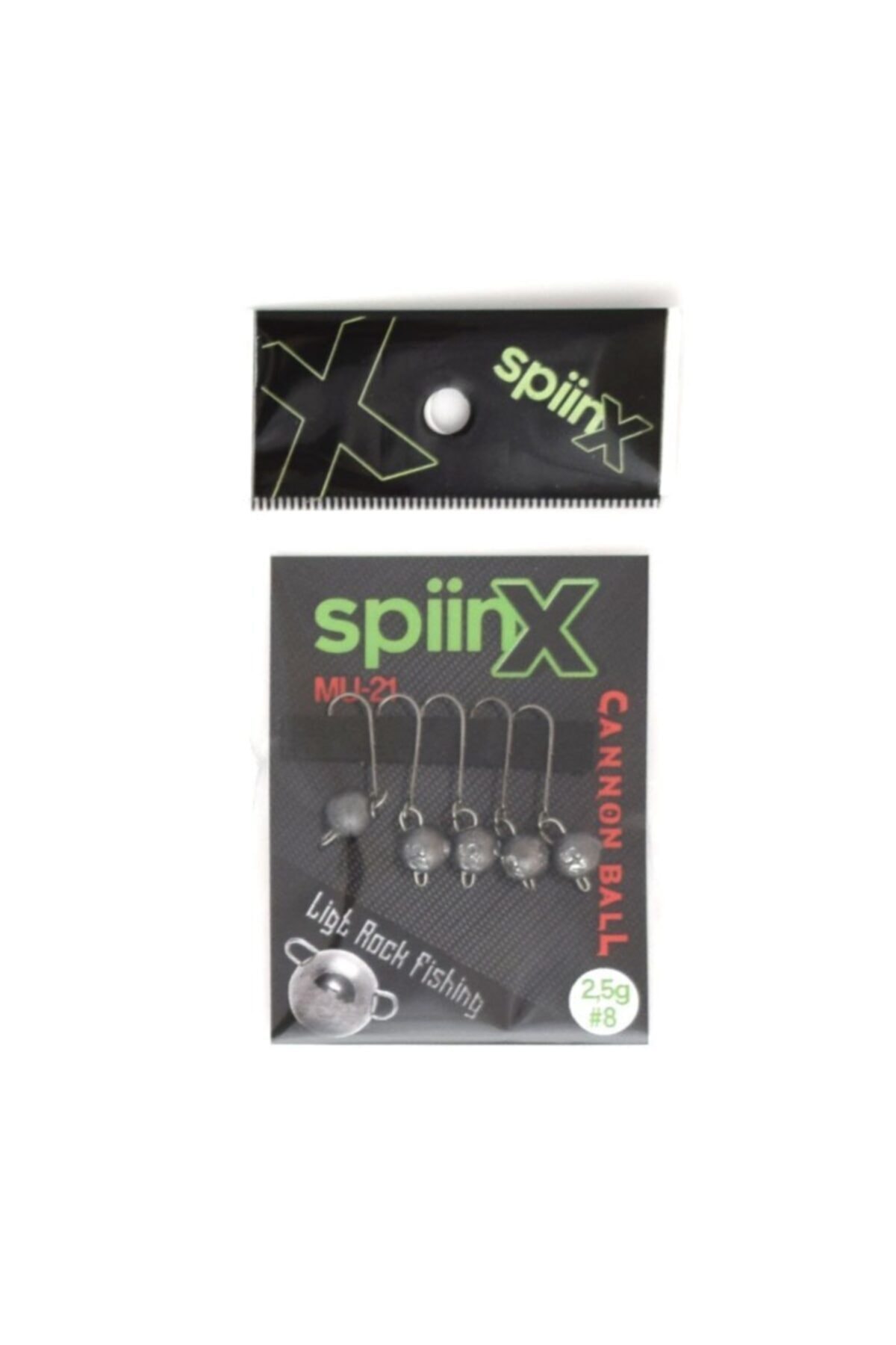 SpiinX Cannon Ball Jig Head Ham Boyasız V1 5g
