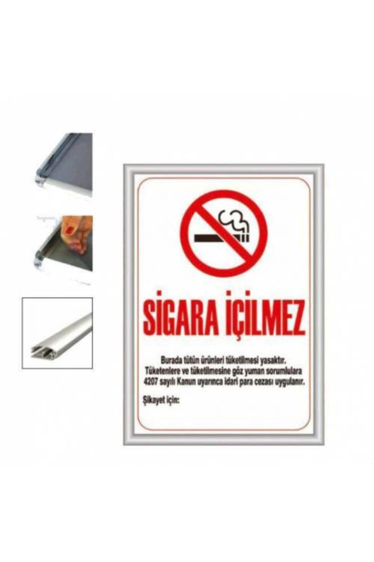 DESMARK Sigara Içilmez Alüminyum Çerçeve 35x50 cm
