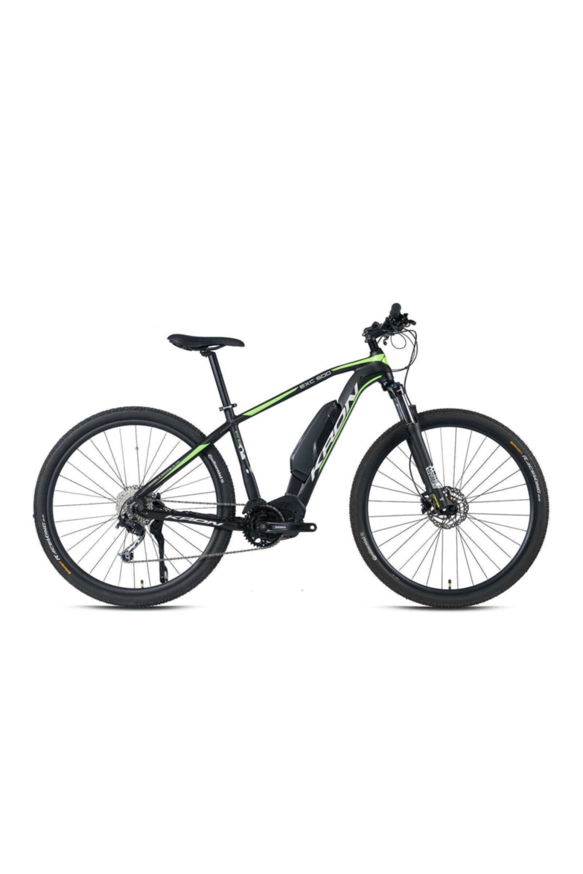 Kron 2021 Exc 500 29 Inc Elektrikli Bisiklet - Dağ Mat Siyah-gri-yeşil 17 Inc