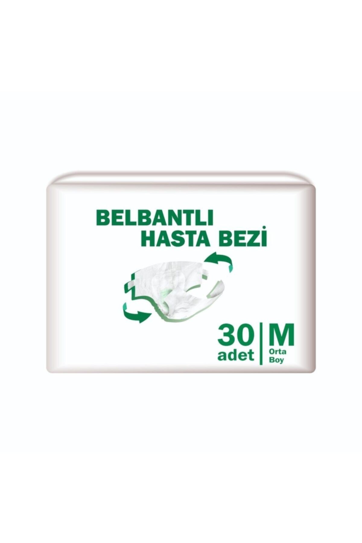 ekobez Bel Bantlı Hasta Bezi Polietilen Yüzey 30'lu Paket Medıum