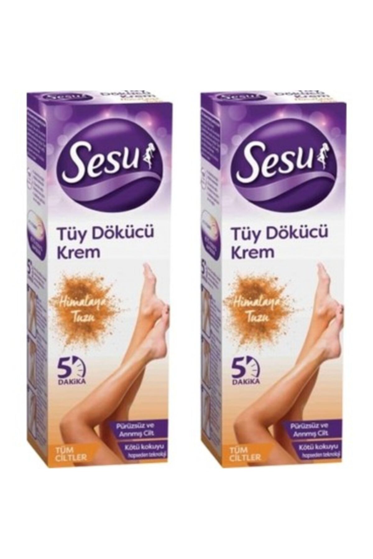 Sesu Himalaya Tuzu Tüy Dökücü Krem 100 ml X2 Adet