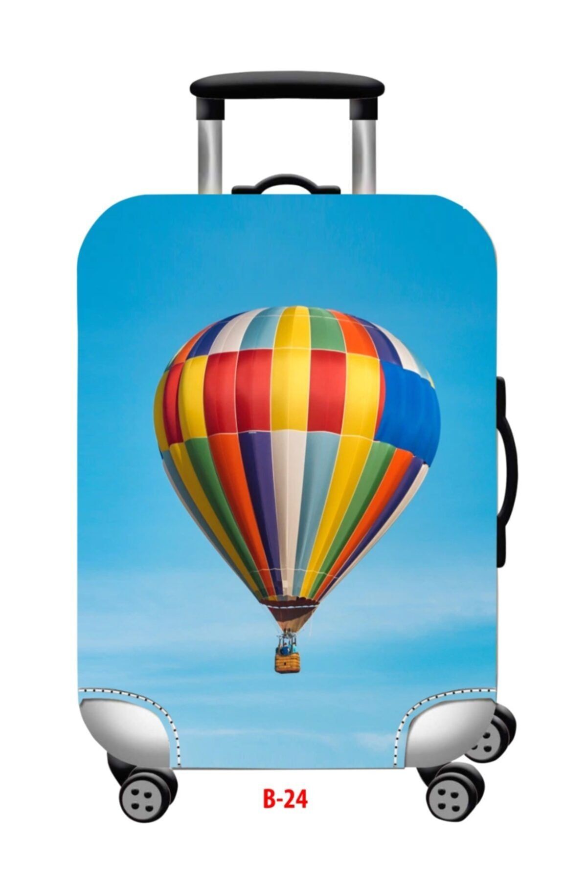 NewTimoty Sıcak Hava Balonu Baskılı Luggage Cover Valiz Kılıfı