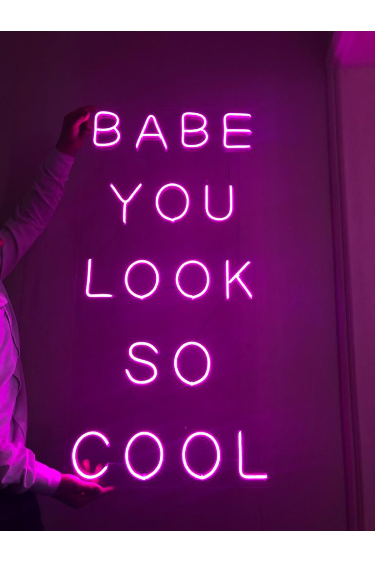 NeuNeon You Look So Cool Neon Led Aydınlatma Gece Lambası Işıklı Duvar Dekor