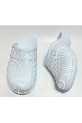 Beyaz Unisex Ekstra Hafif Suya Dayanıklı Lavabo Banyo Mutfak Balkon Teras Bahçe Islak Zemin Terliği Image 6