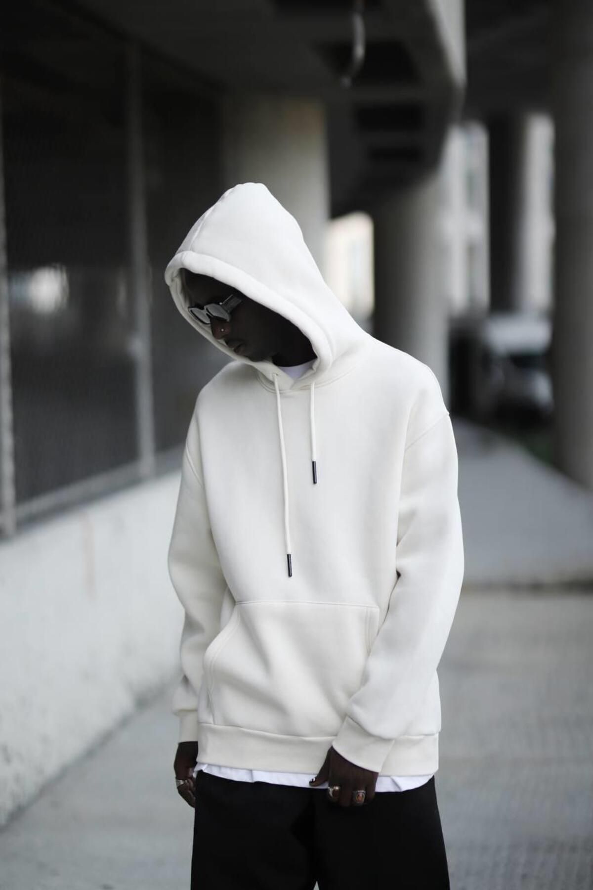 Thick white hoodie shop