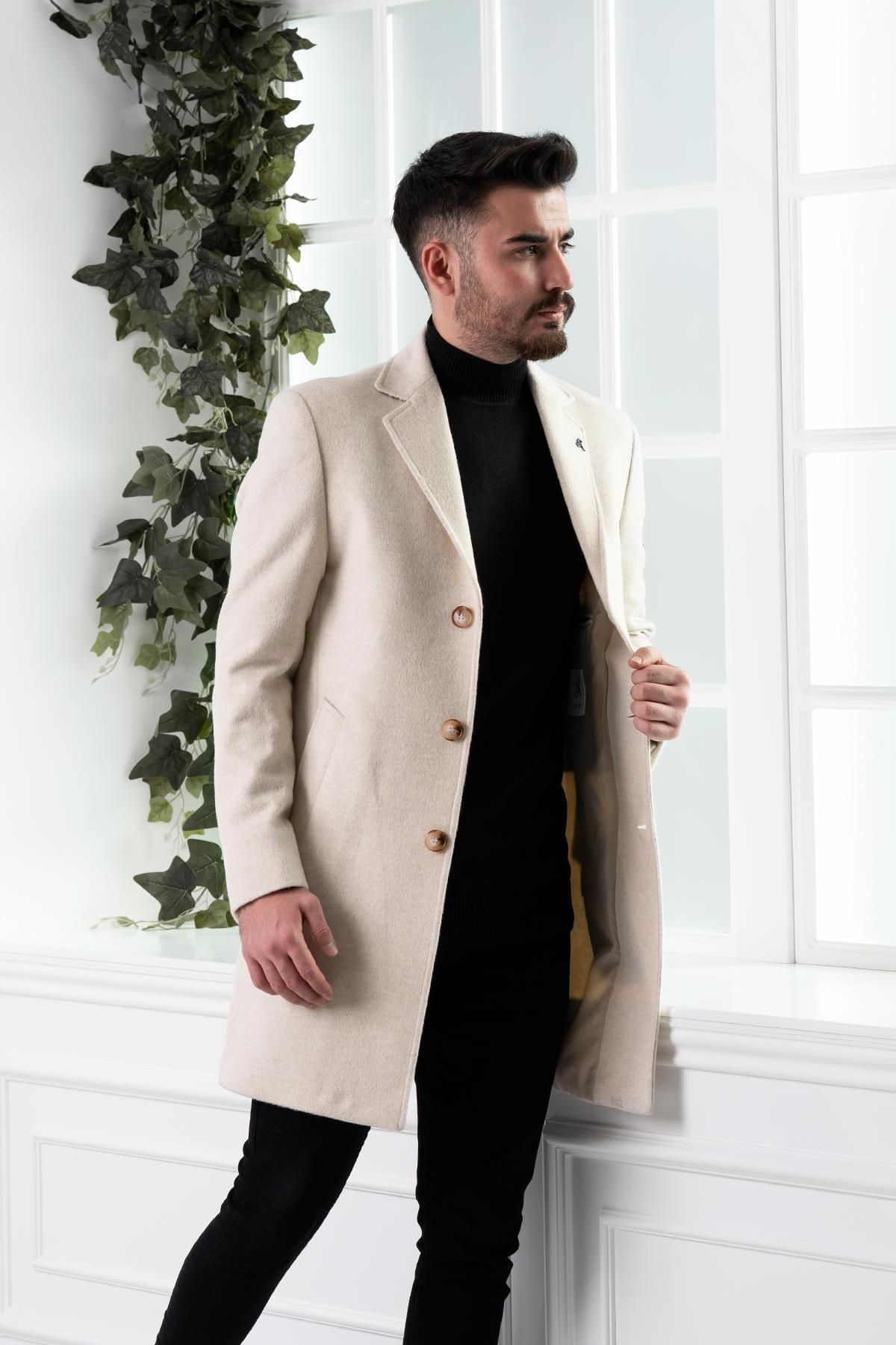 Cashmere long clearance coat mens