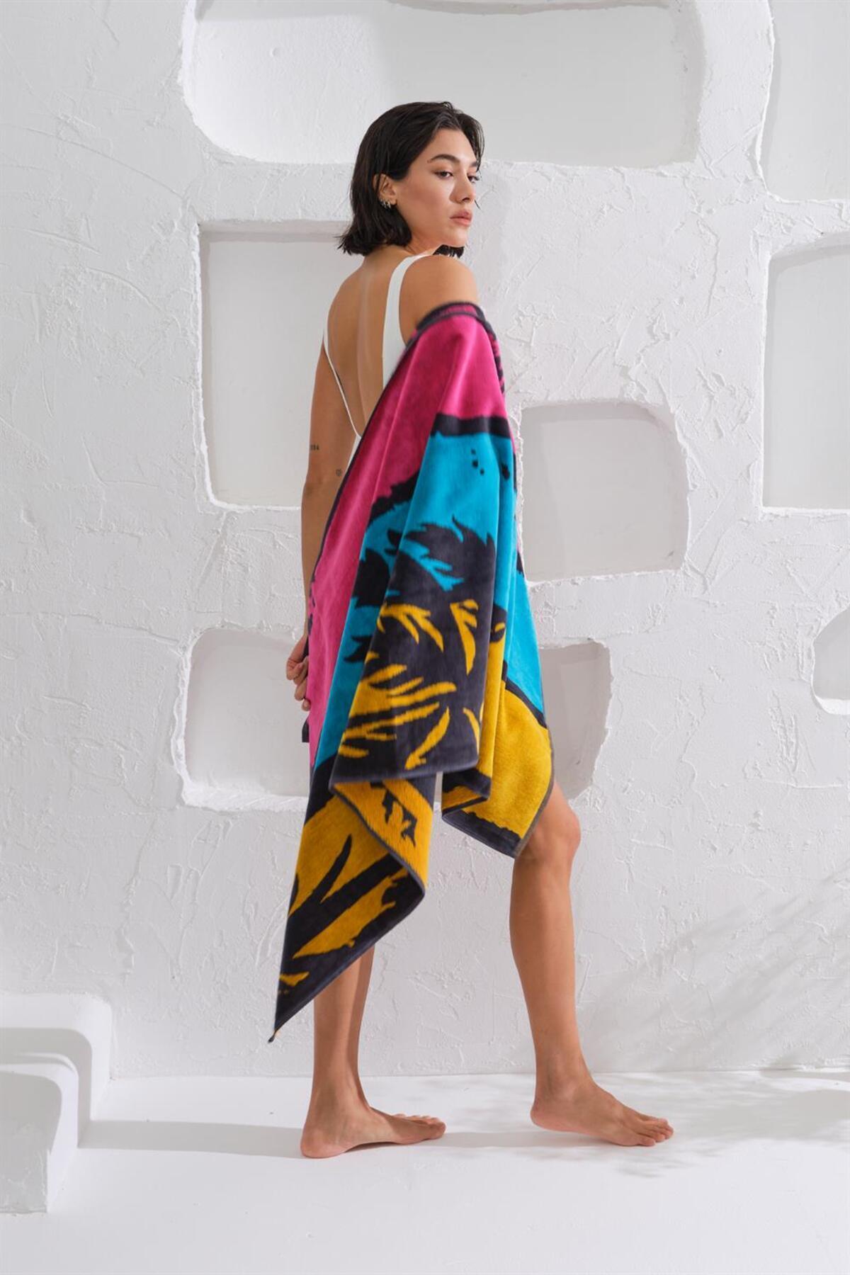 100٪ پنبه ساحل دریا حوله ساحل 75x150