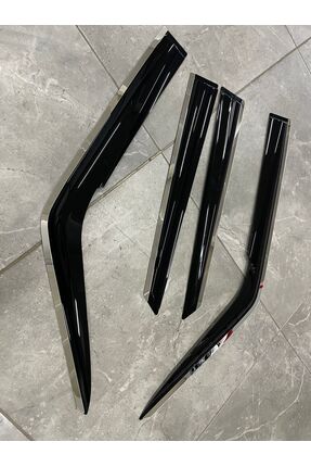 Honda Civic FD6 2007-2012 Arası Kromlu Cam Rüzgarlığı 4lü wd161k Image 3