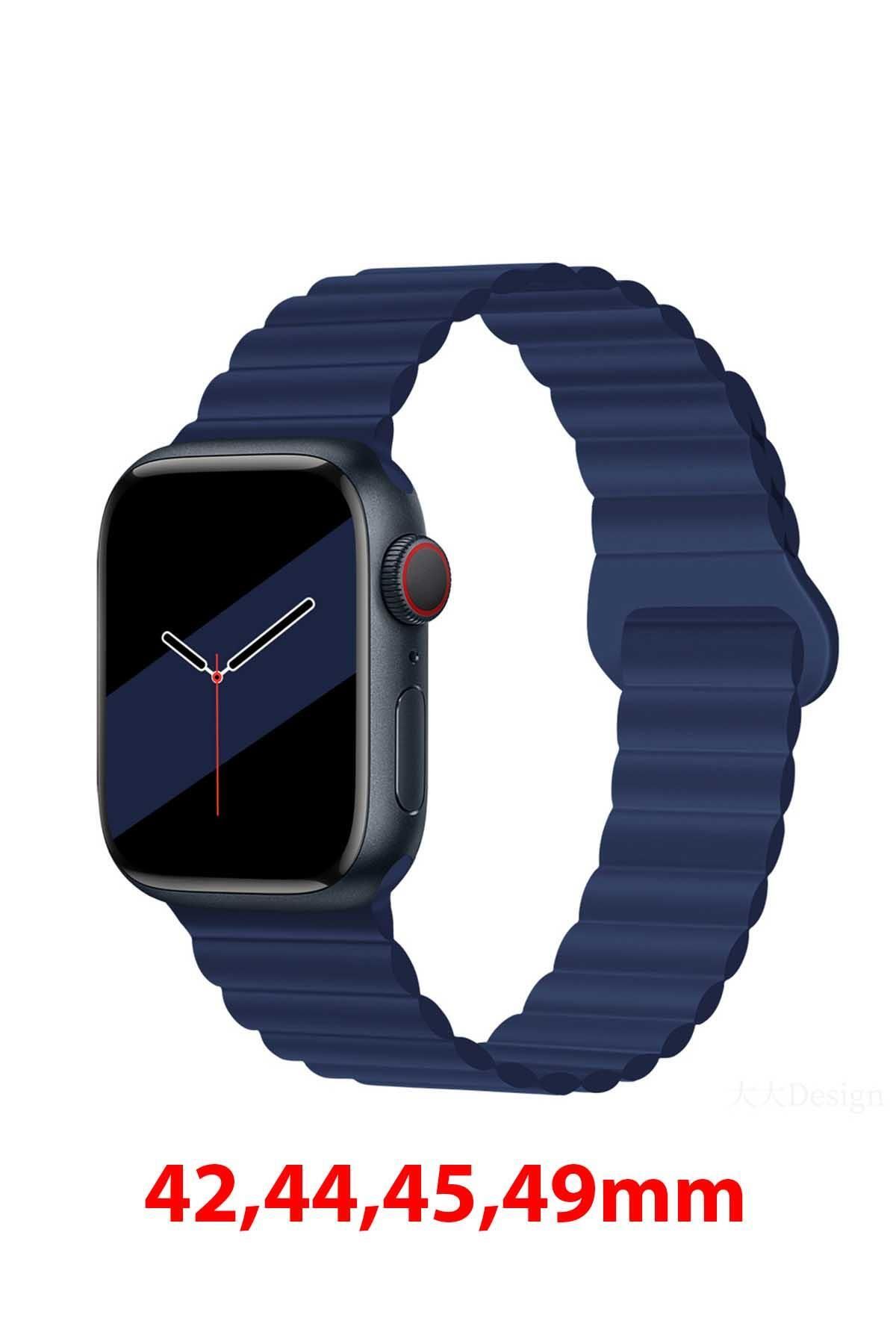 ShinyTECH Apple Watch Compatible Magnetic Silicone Loop Band