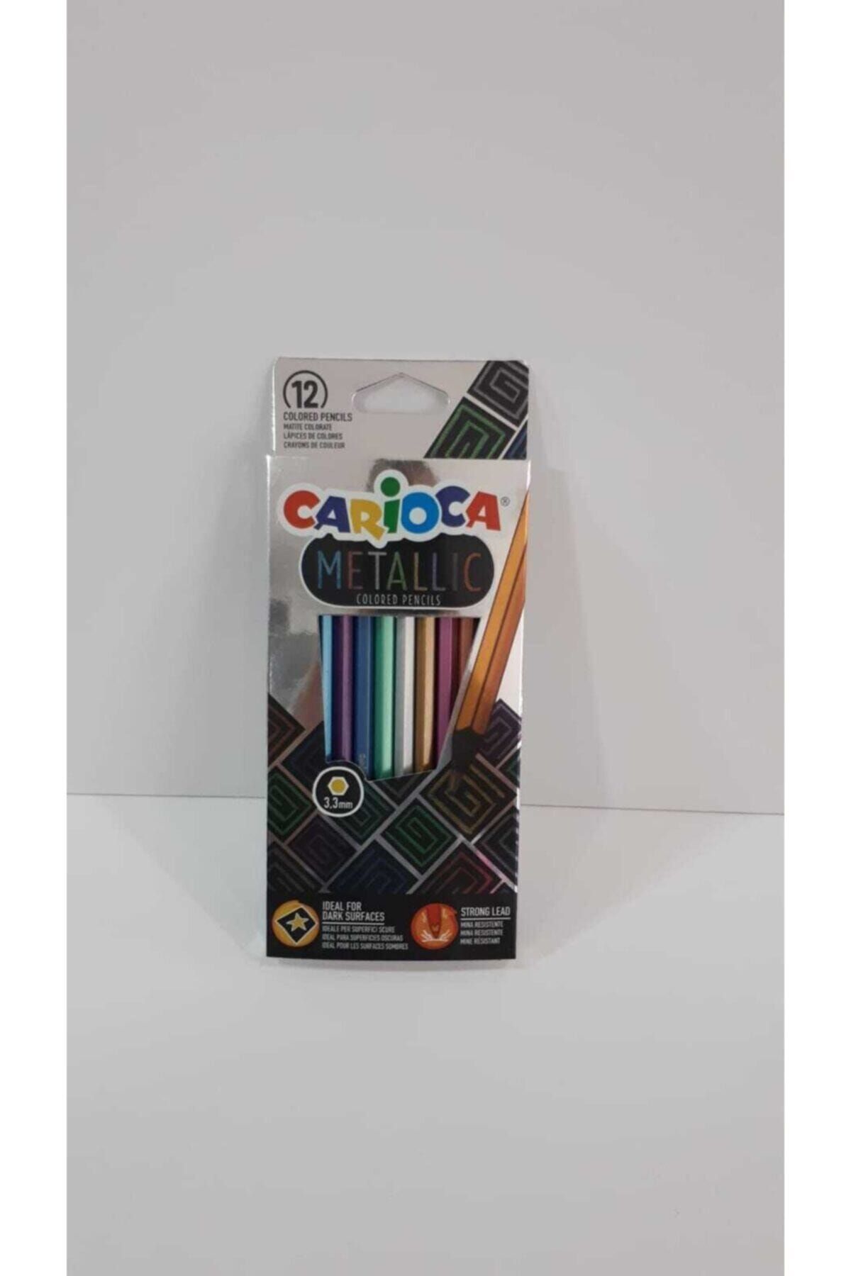 carioca metalik renkler serisi kuru boya kalemi seti 12 li fiyati yorumlari trendyol