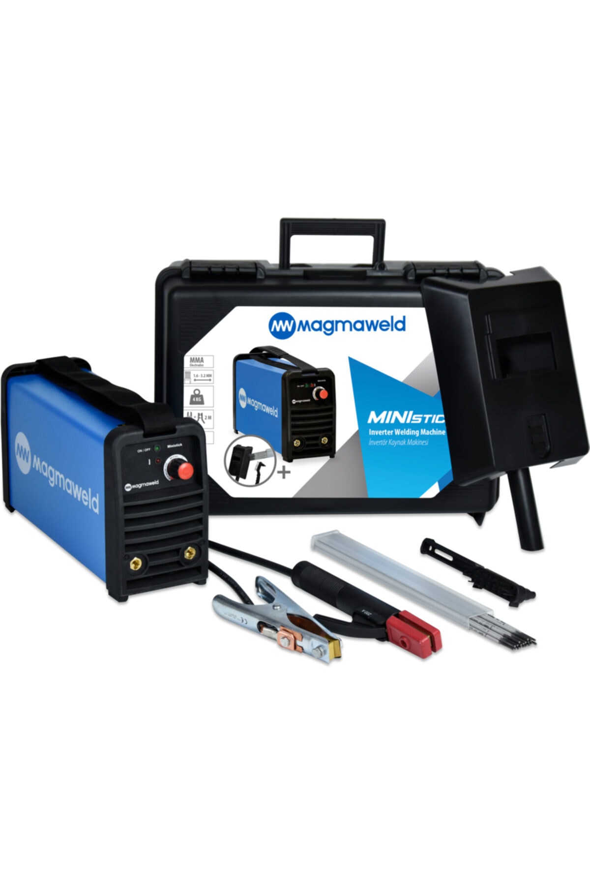 Magmaweld Oerlikon Ministick Deluxe 140ah Amper Tam Takım Full Ekipman Çanta Gözlük Elektrot Set Kaynak Makine