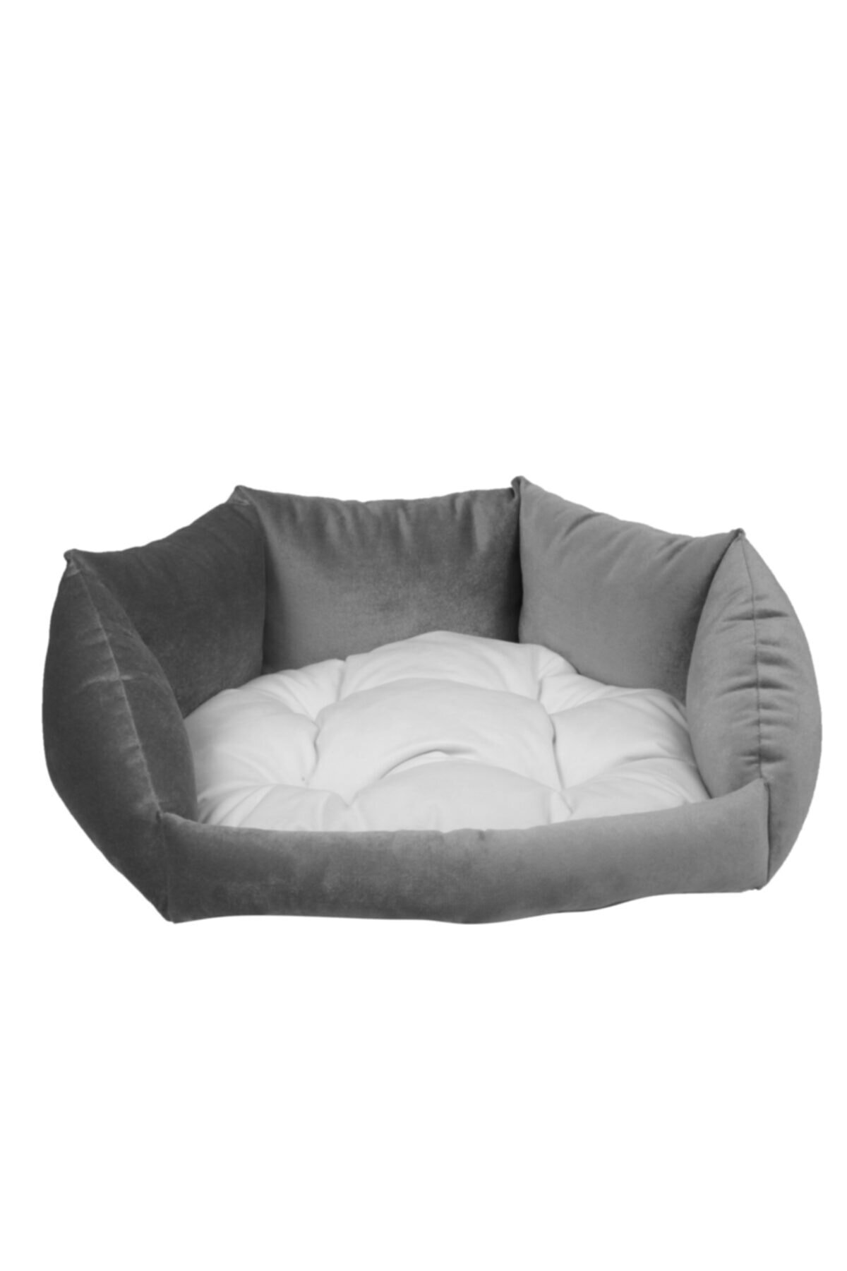 RENKLİ EV TASARIM Milano Model Füme Kedi - Köpek Yatak 80*80 Cm