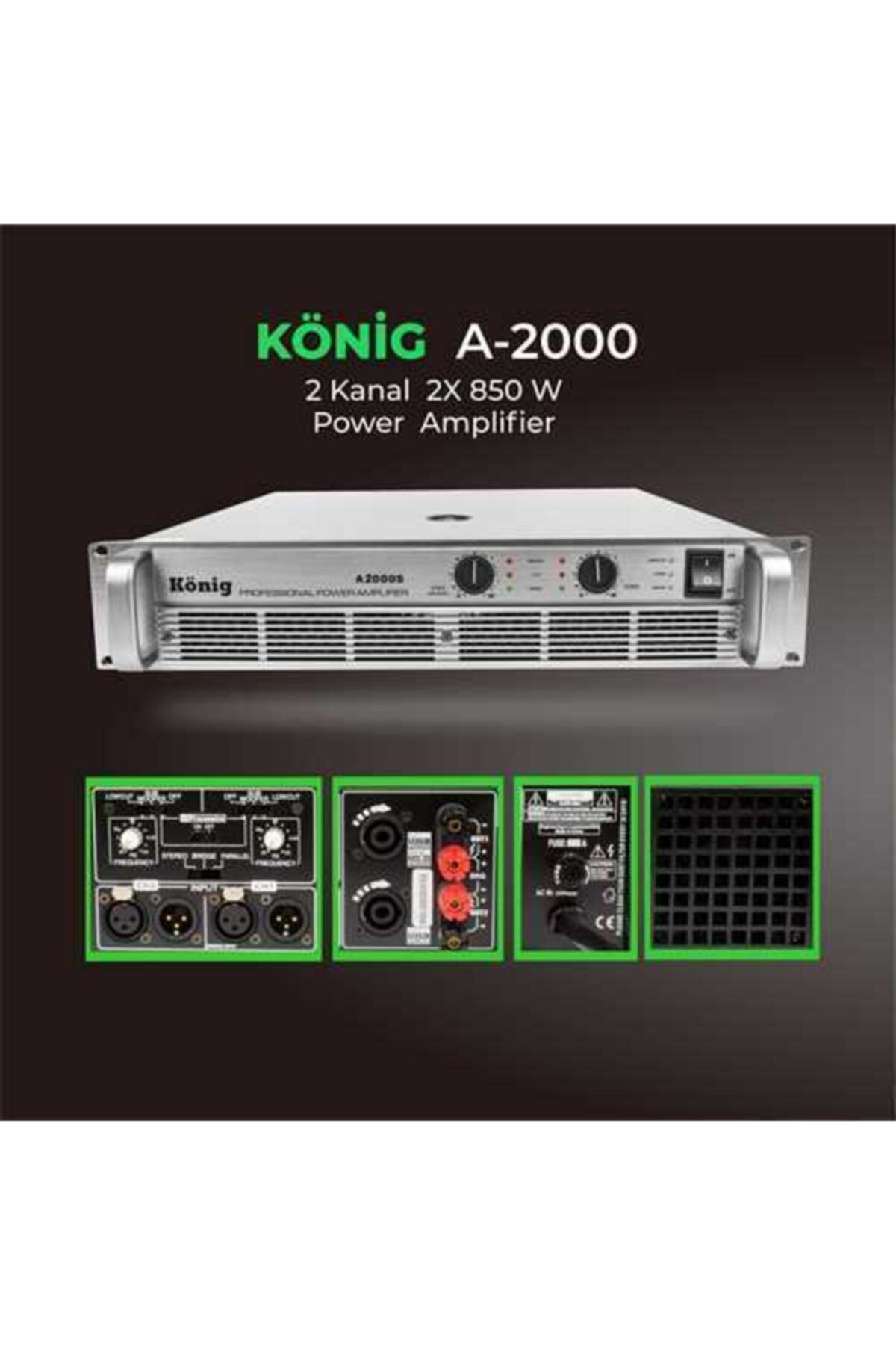 König A2000 Power Amfi 2x850 Watt