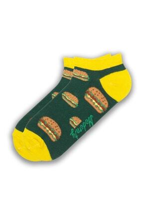 Modernity Unisex Tekli Parf&uuml;m Kokulu Burger Patik &Ccedil;orap