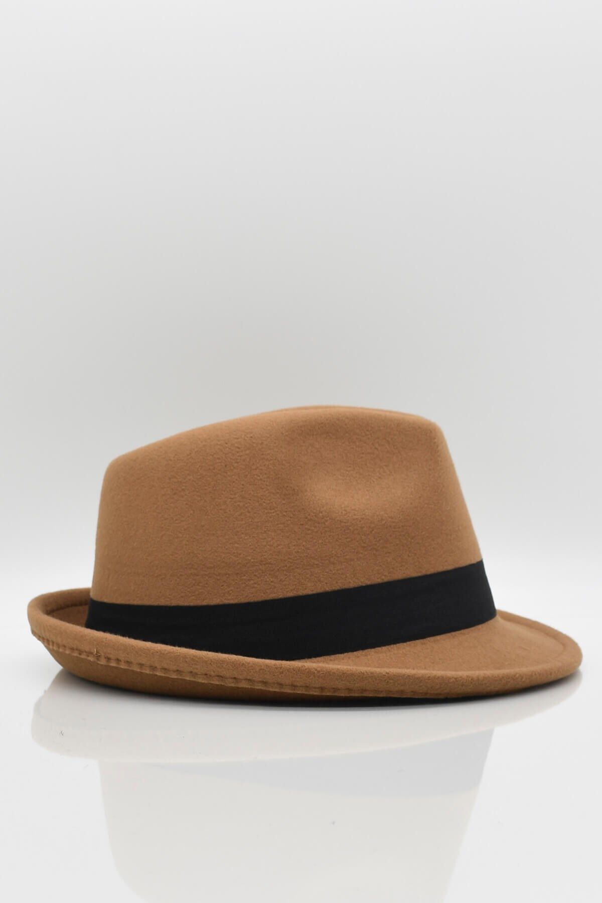 K lah Men s Camel Fedora Hat Trendyol