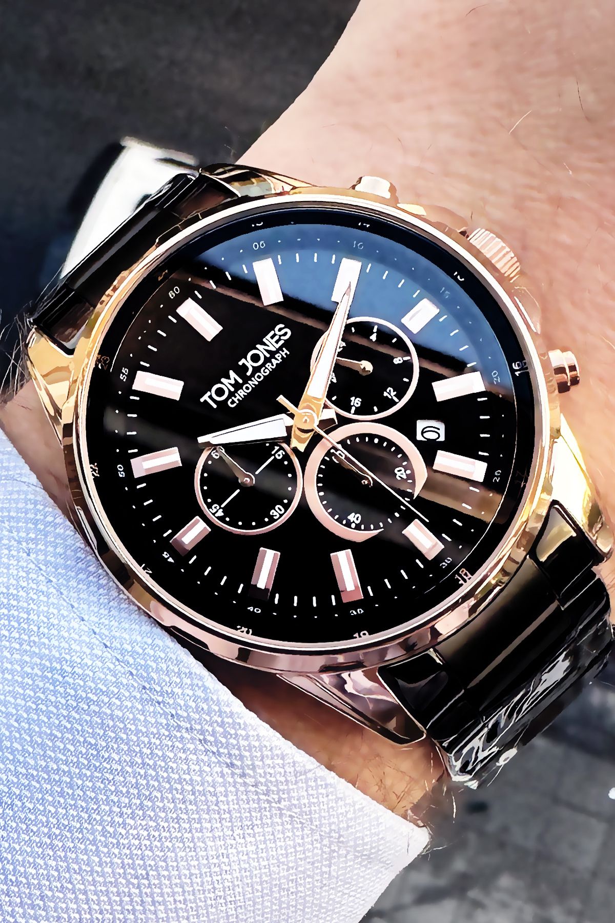 Tom Jones Watch Black Black Trendyol