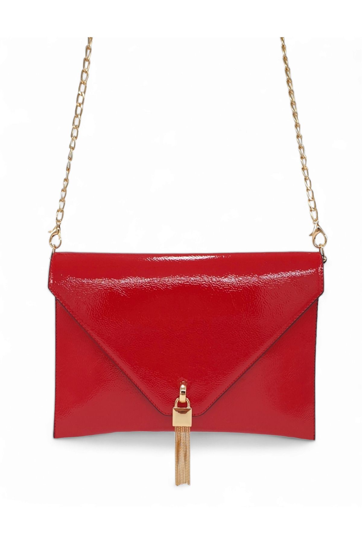 Red patent clutch purse outlet