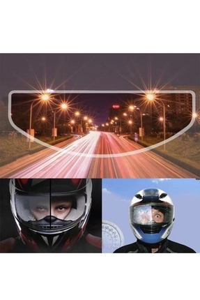 MOTORSİKLET KASK CAMI ( Vizör ) BUĞU ( Buhar ) ÖNLEYİCİ PİNLOCK Image 2