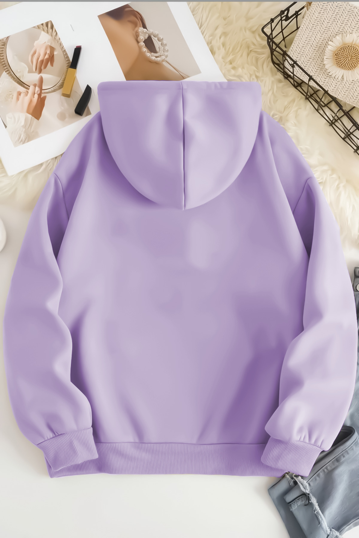 سویشرت Unisex 2ip Raised DOTE NOSD Lilac اورسایز