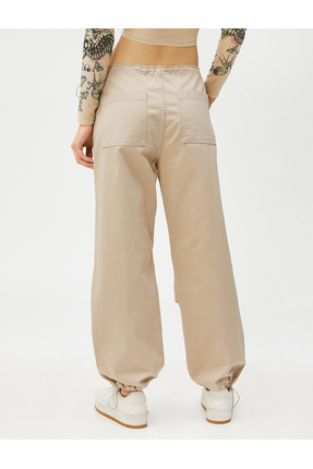Paraşüt Pantolon Beli Lastikli Cep Detaylı Image 3