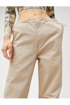 Paraşüt Pantolon Beli Lastikli Cep Detaylı Image 4