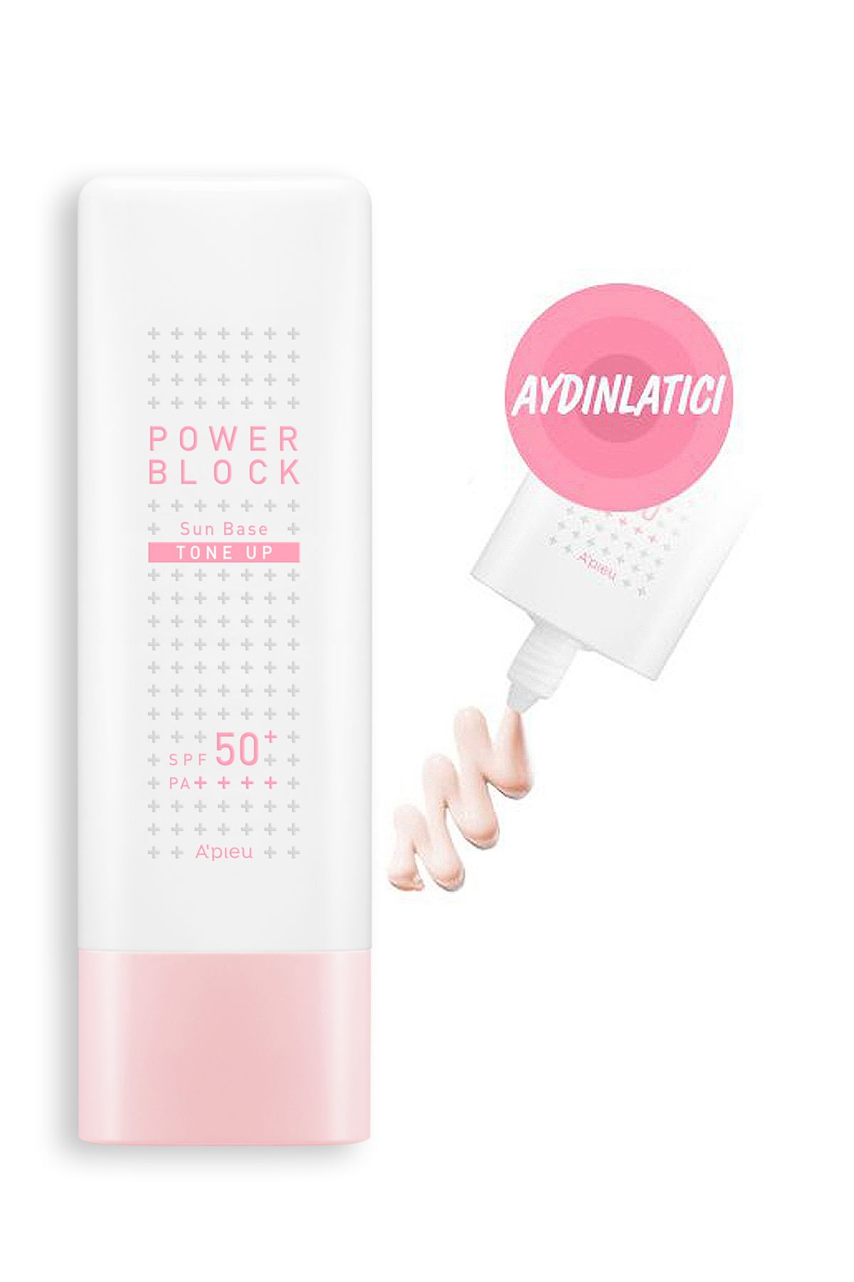 Ton Eşitleyici Aydınlatıcı Güneş Kremi 50ml Apıeu Power Block Tone Up Base Pink Spf50