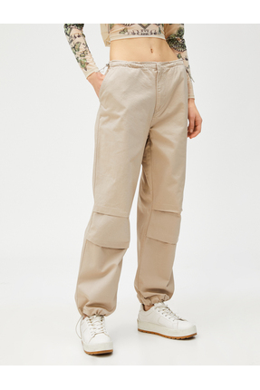 Paraşüt Pantolon Beli Lastikli Cep Detaylı Image 2