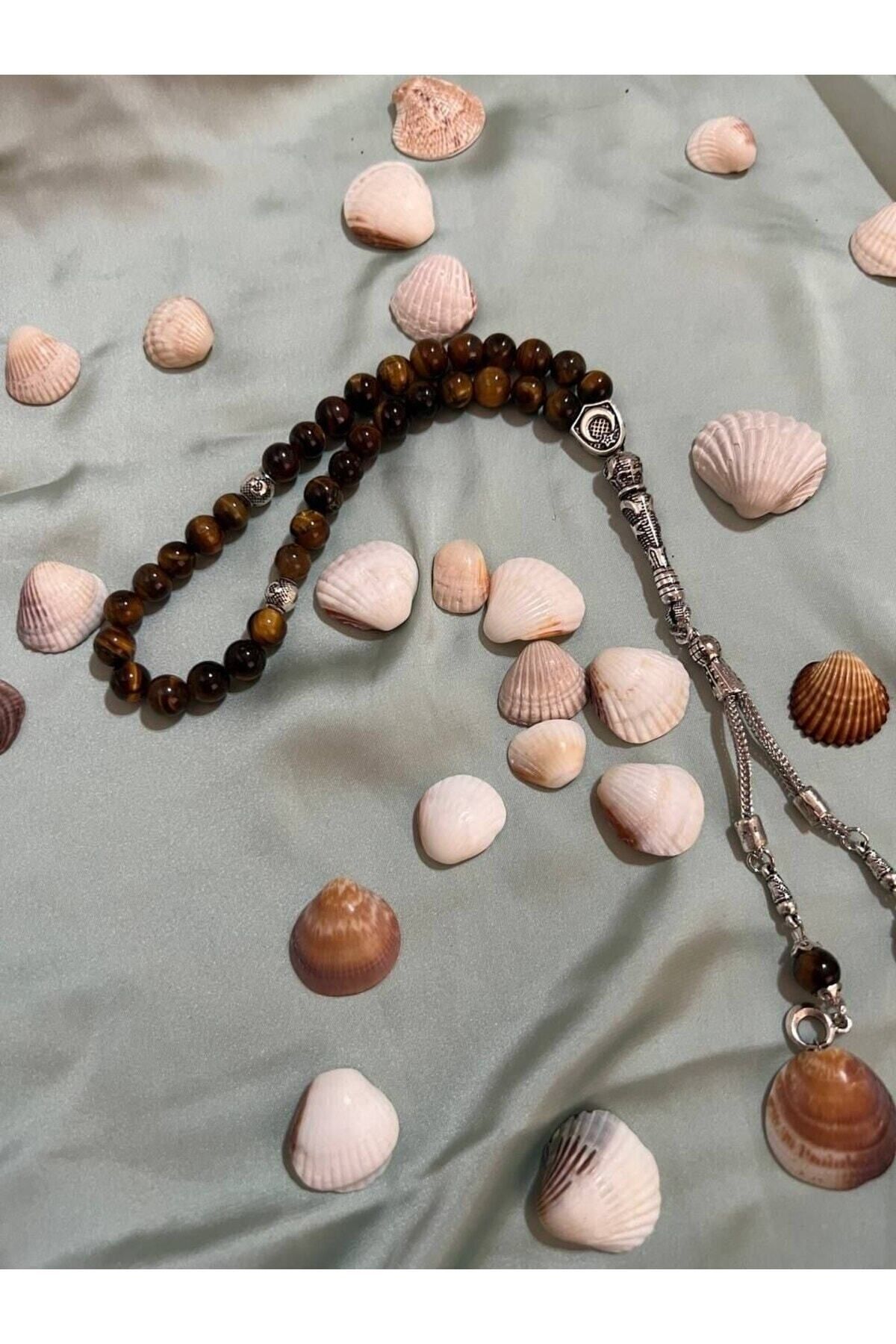 VAYE T CARET Prayer Beads Brown Natural Stone