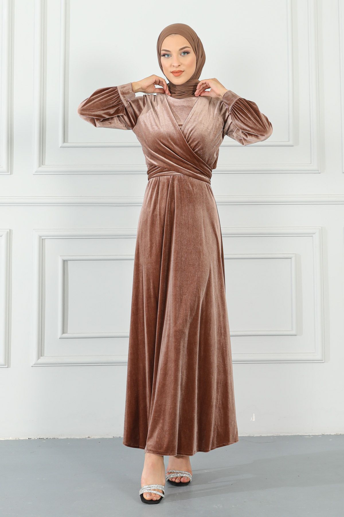 Velvet hijab dress best sale