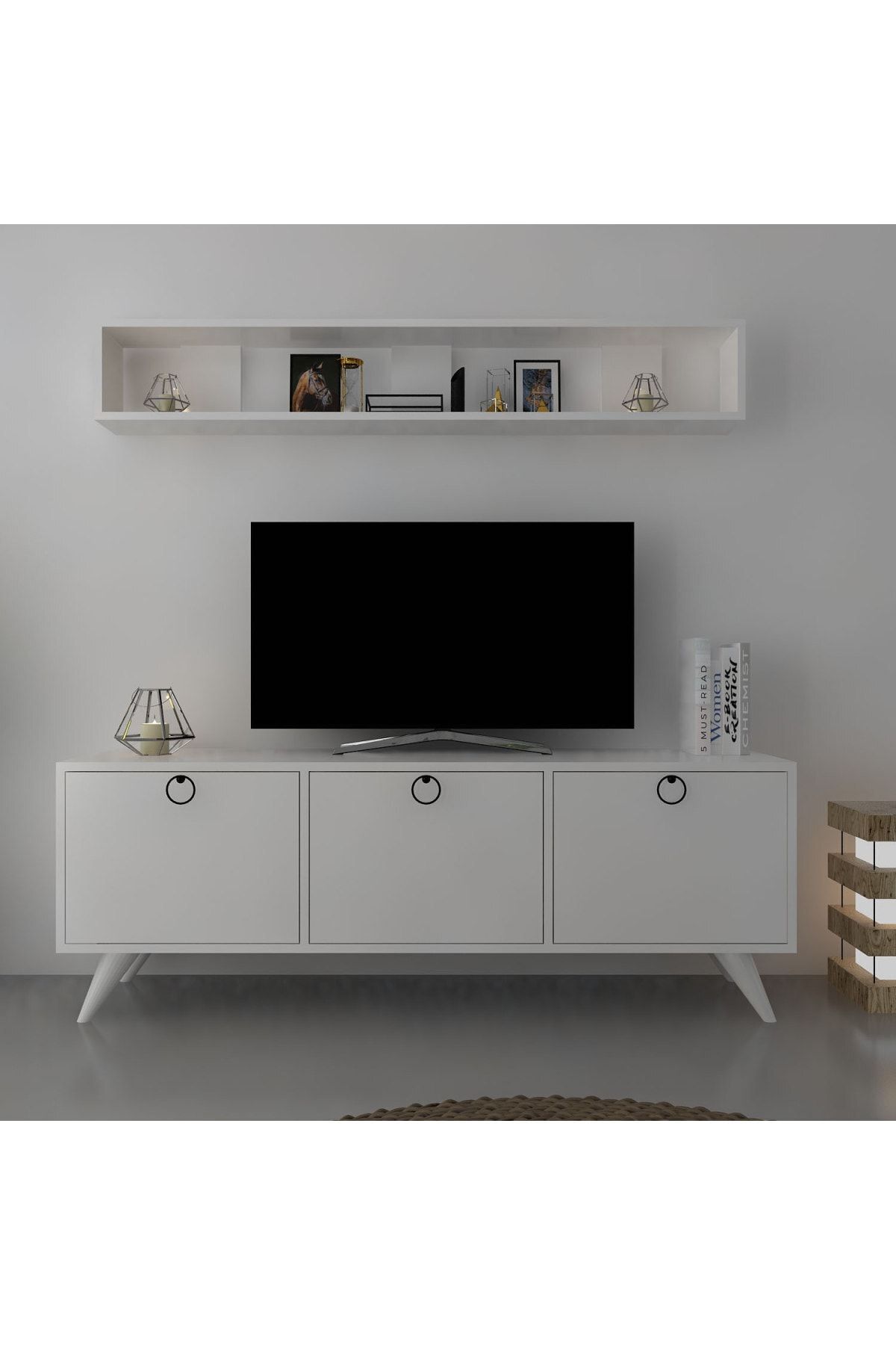 mobilyafirsat icon rafli tv unitesi q3029 1 kulplu dolapli modern tv sehpasi fiyati yorumlari trendyol