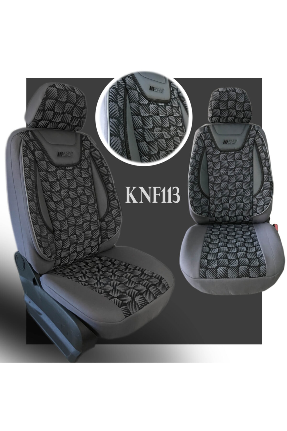 konforum oto koltuk kilifi knf universal airbag uyumlu siyah renk on ve arka set fiyati yorumlari trendyol