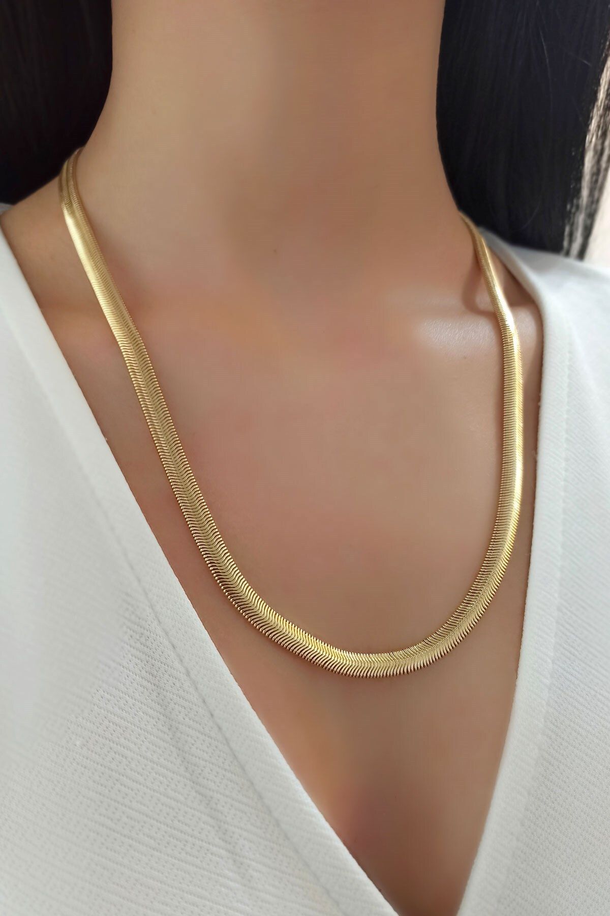 lk Accessories Thick Snake Chain Necklace Trkolye5871 Yb34003