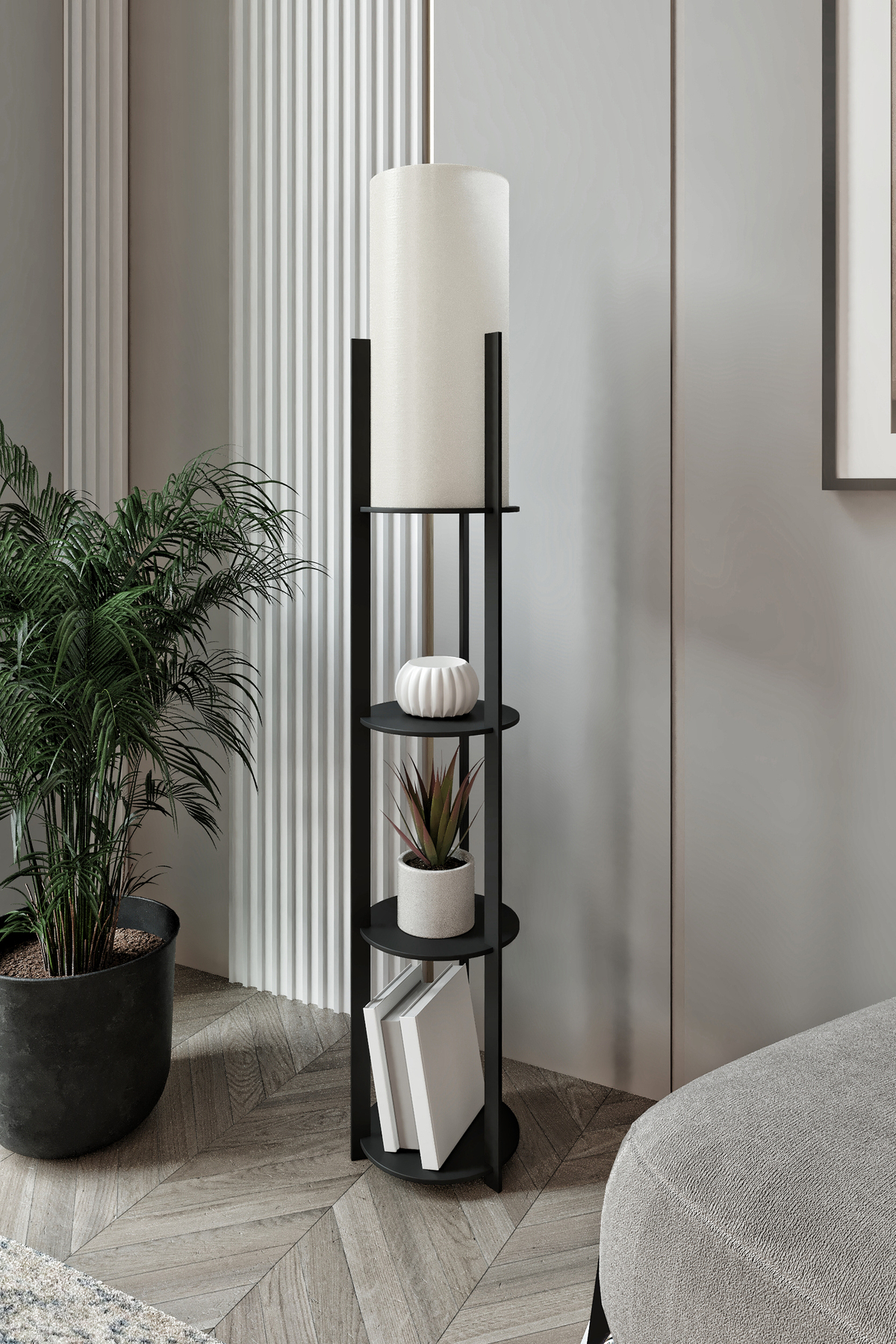 لامپ طبقه ای گرد RADIANTE مشکی