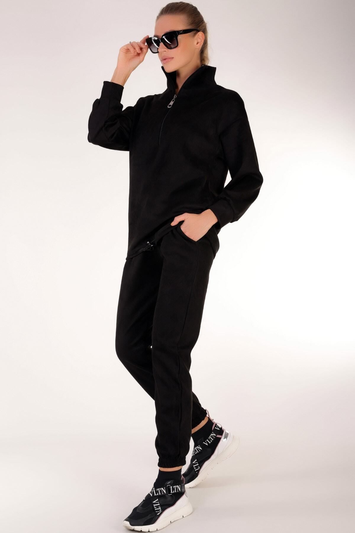 Suede jogging suit best sale