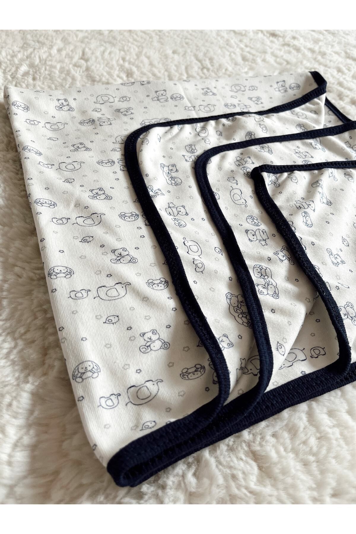 Navy and white baby blanket store