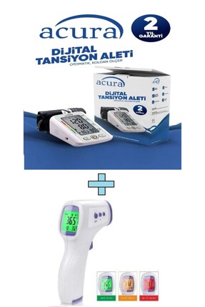 Ac-433 Koldan Ölçer Tam Otomatik Tansiyon Aleti + Ac-9270 Dijital Temassız Ateş Ölçer Image 0