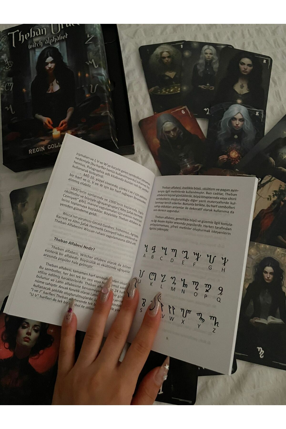 Theban Oracle Witch Alphabet I Witch Alphabet and Divination Cards