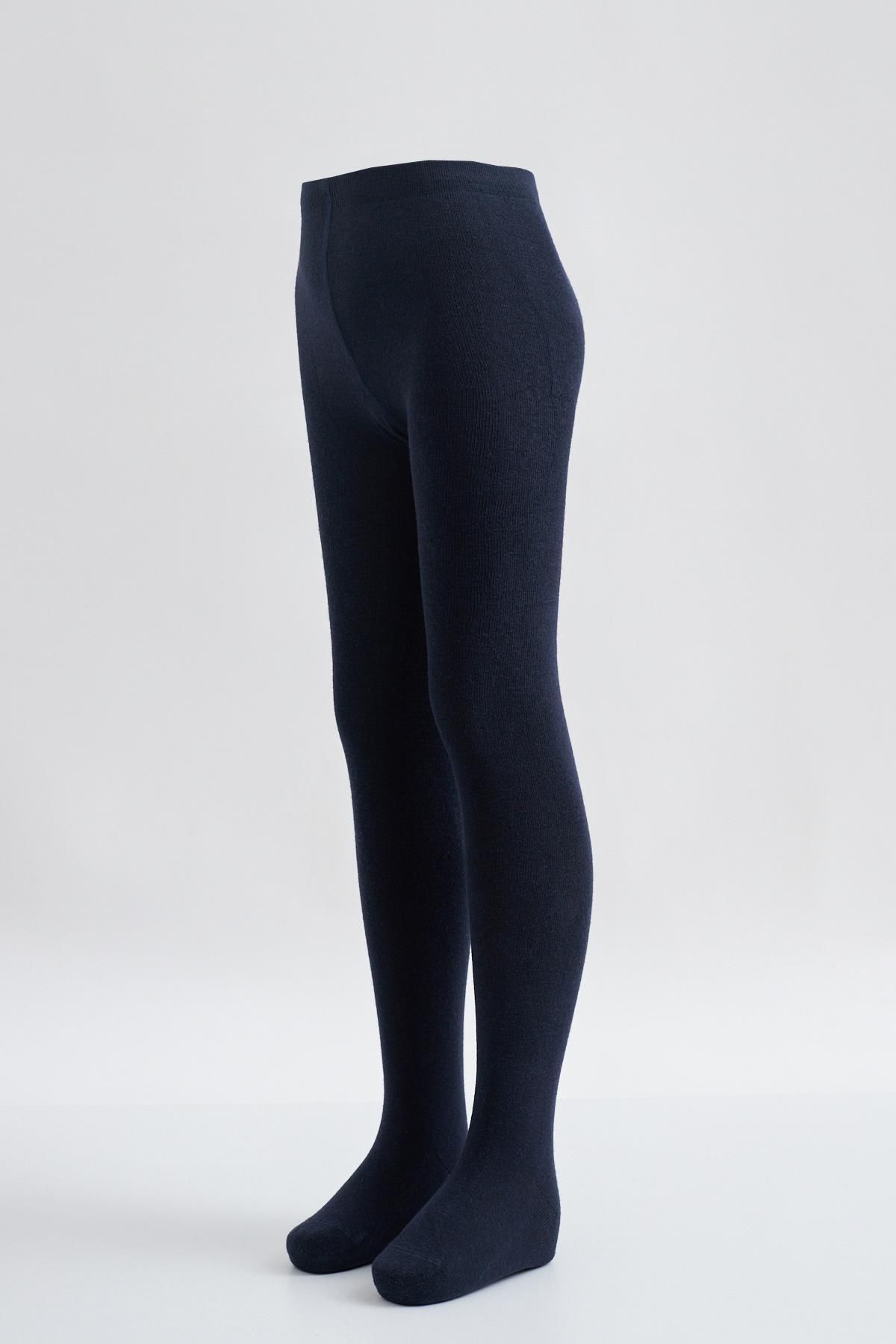 Katia Bony Cotton Basic Kids Pantyhose Navy Blue Trendyol