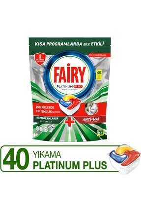 Platinum Plus Bulaşık Makinesi Deterjanı Kapsülü 40 Yıkama Image 0