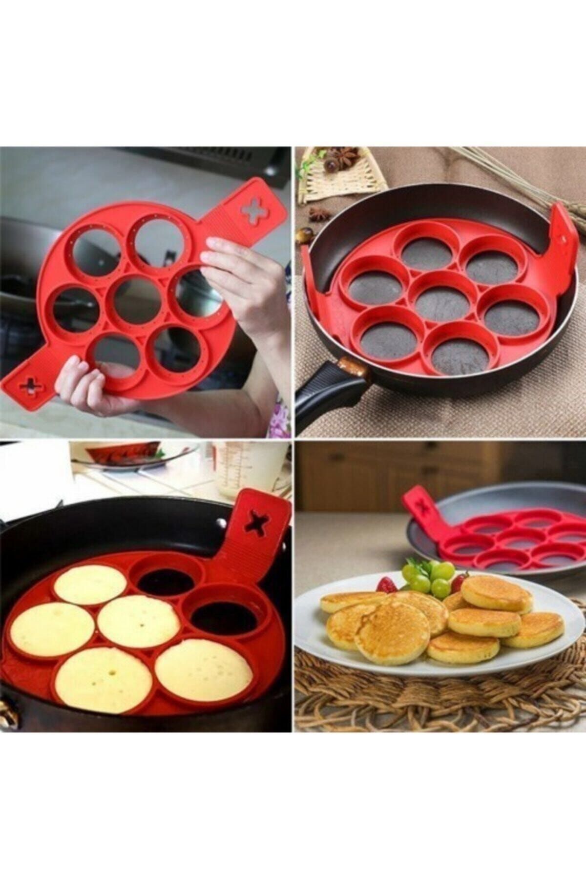 kitchen beauty 7 gozlu silikon pankek yumurta kalibi yuvarlak bolmeli krep pisirme aparati fiyati yorumlari trendyol