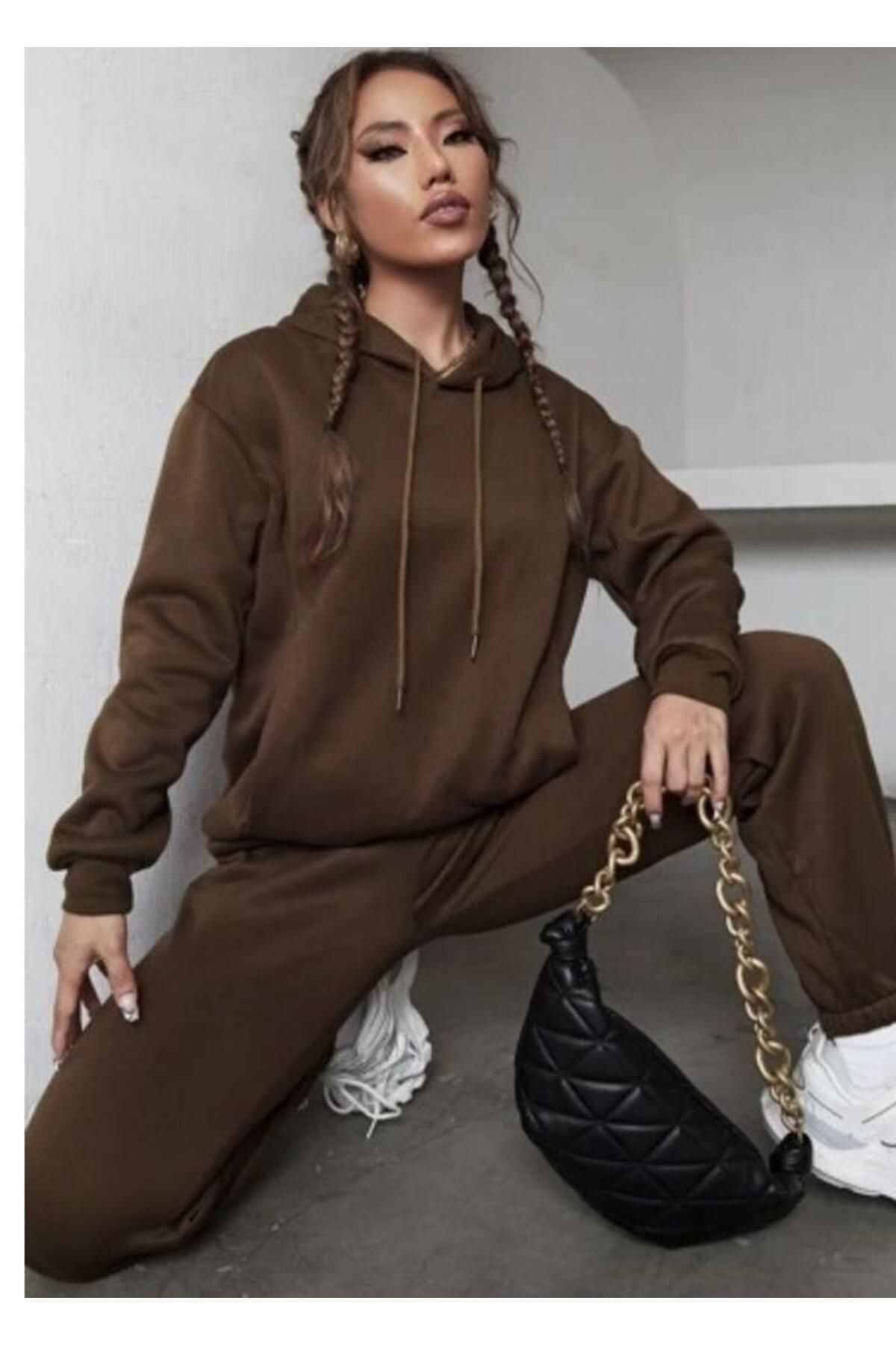 Brown sweatshirt sale and sweatpants