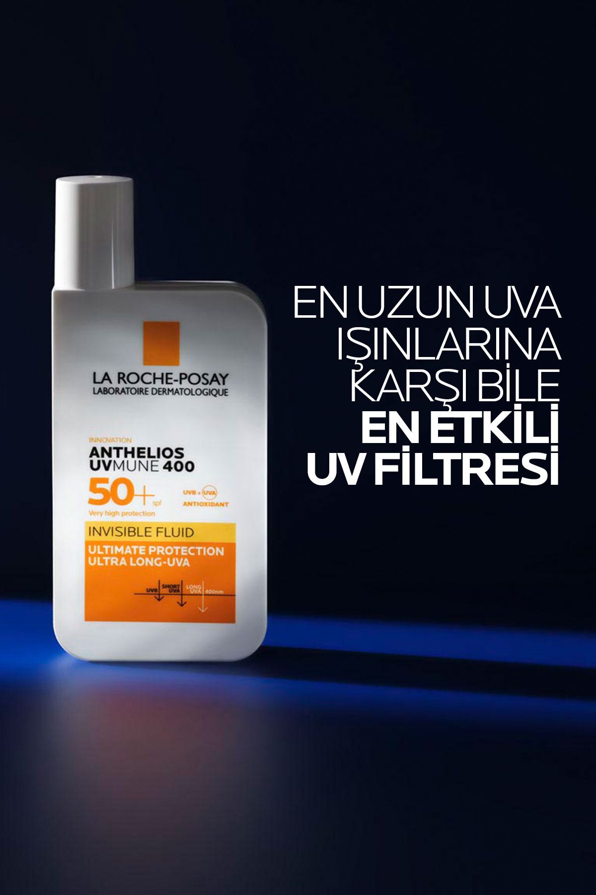 Anthelios Uvmune400 Invisible Fluid Spf50+Tüm Cilt Tipleri İçin Yüz Güneş Kremi 50 ml