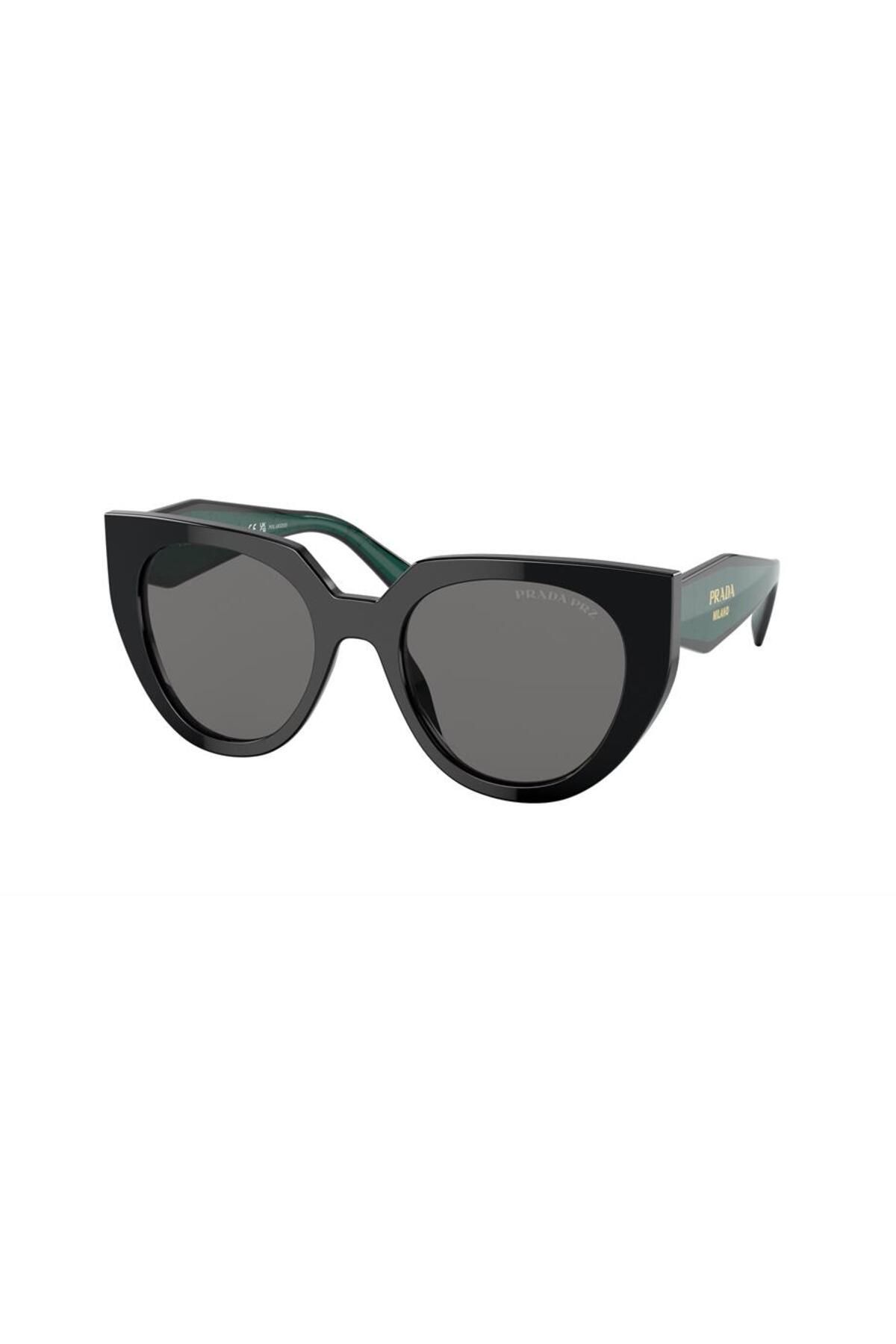 Prada black round sunglasses hotsell
