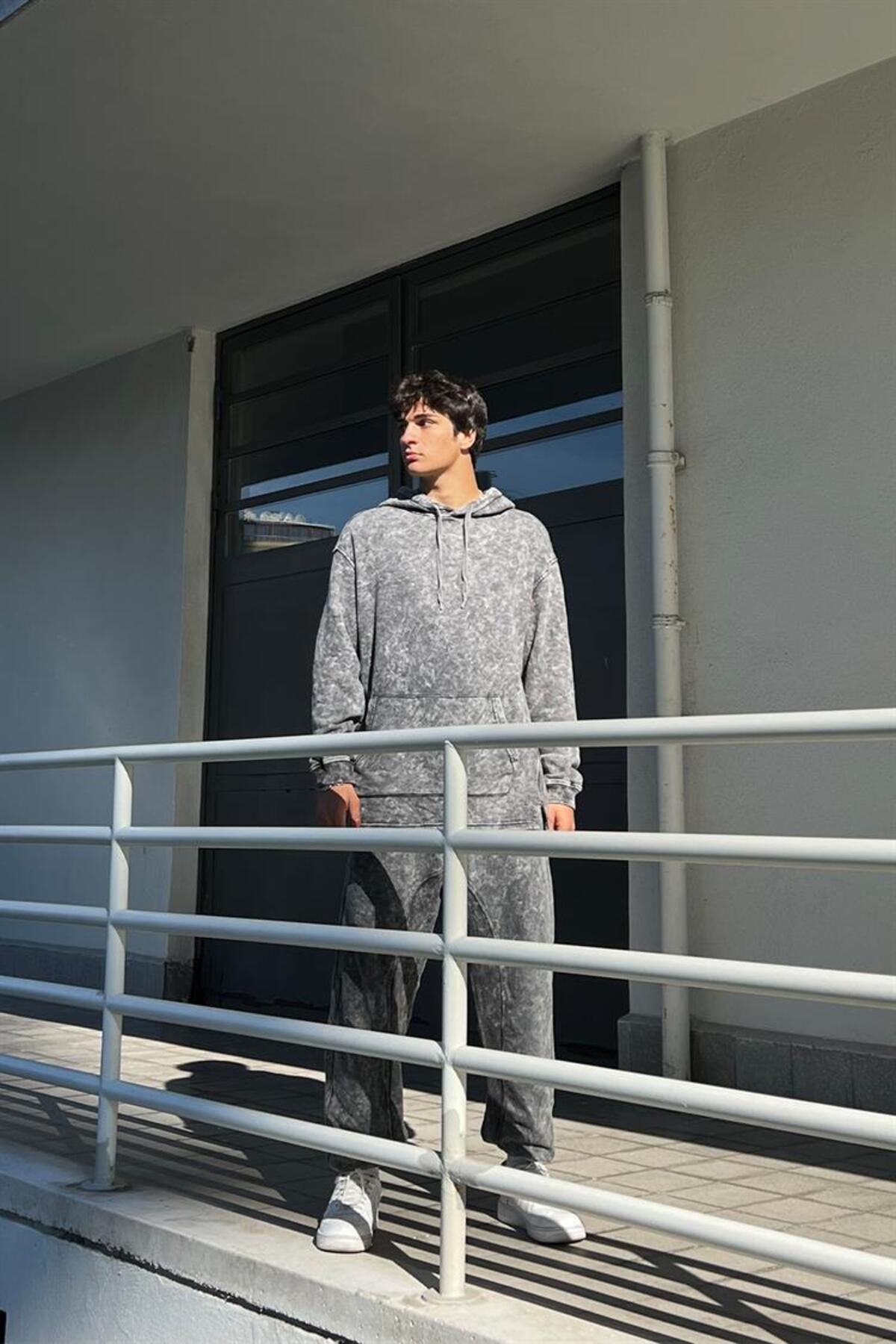 Grey acid wash tracksuit sales