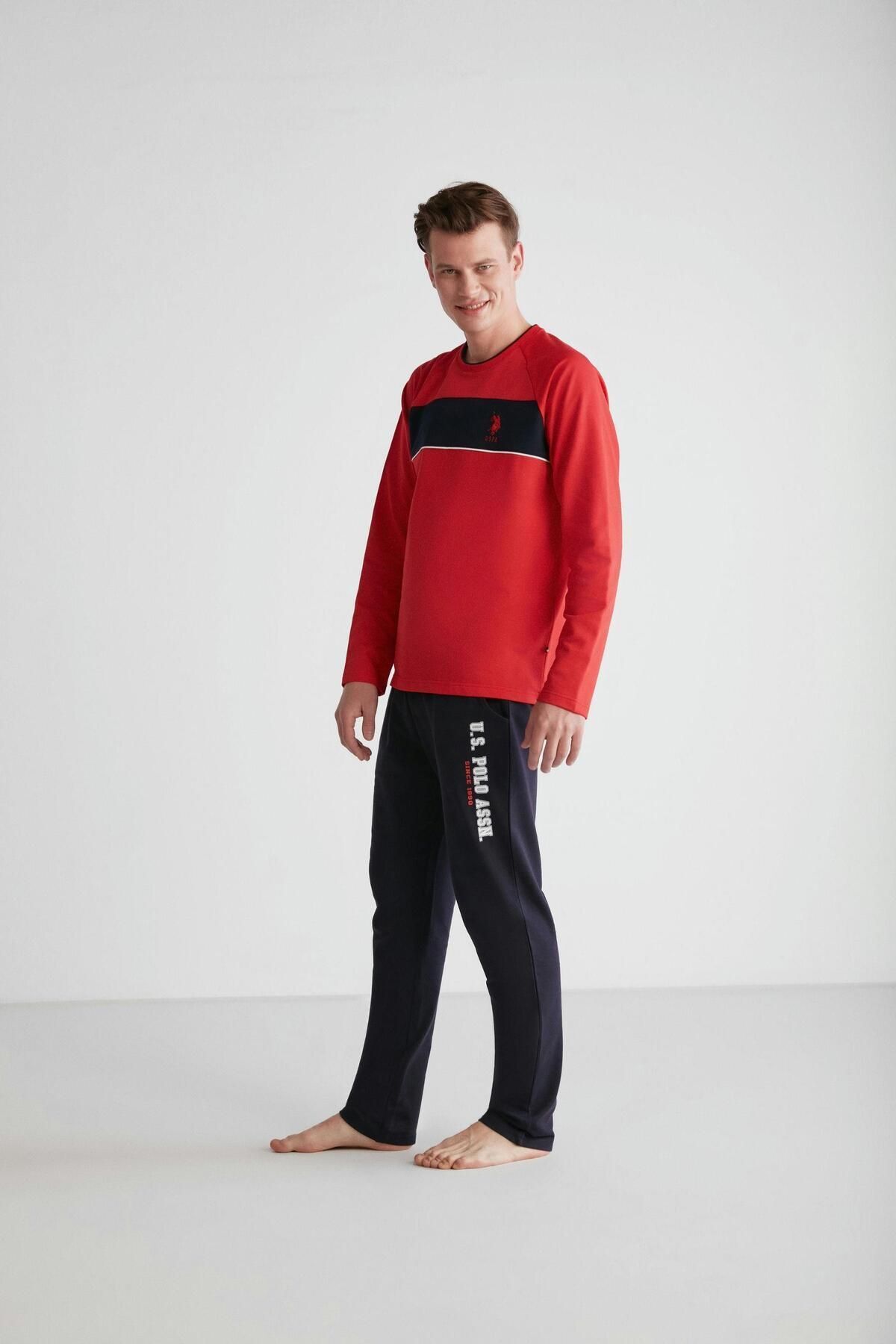 U.S. Polo Assn. Pajama Set Red Standard Trendyol