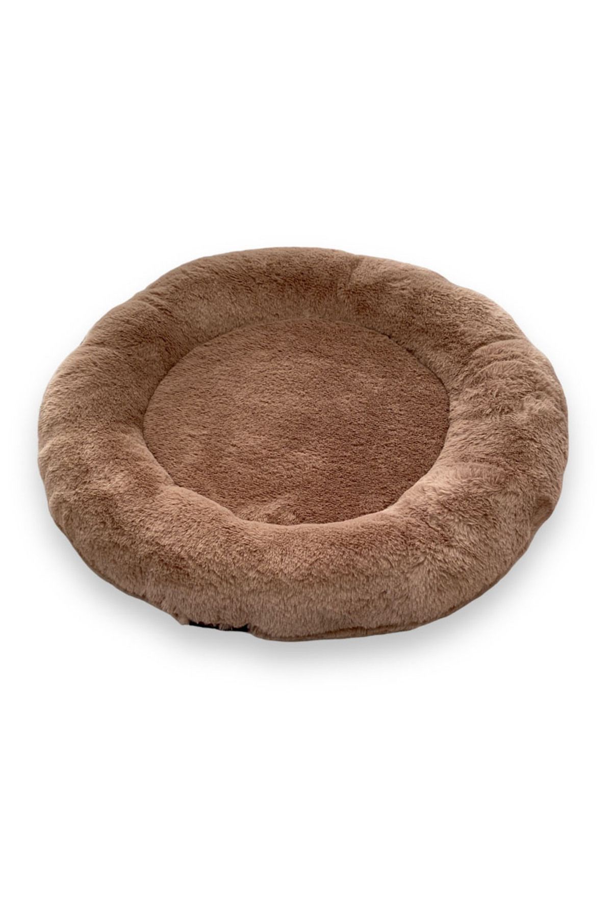 Oto Aksesuarc m Soft Furry Plush Round Pet Cat Bed Cushion 50cm