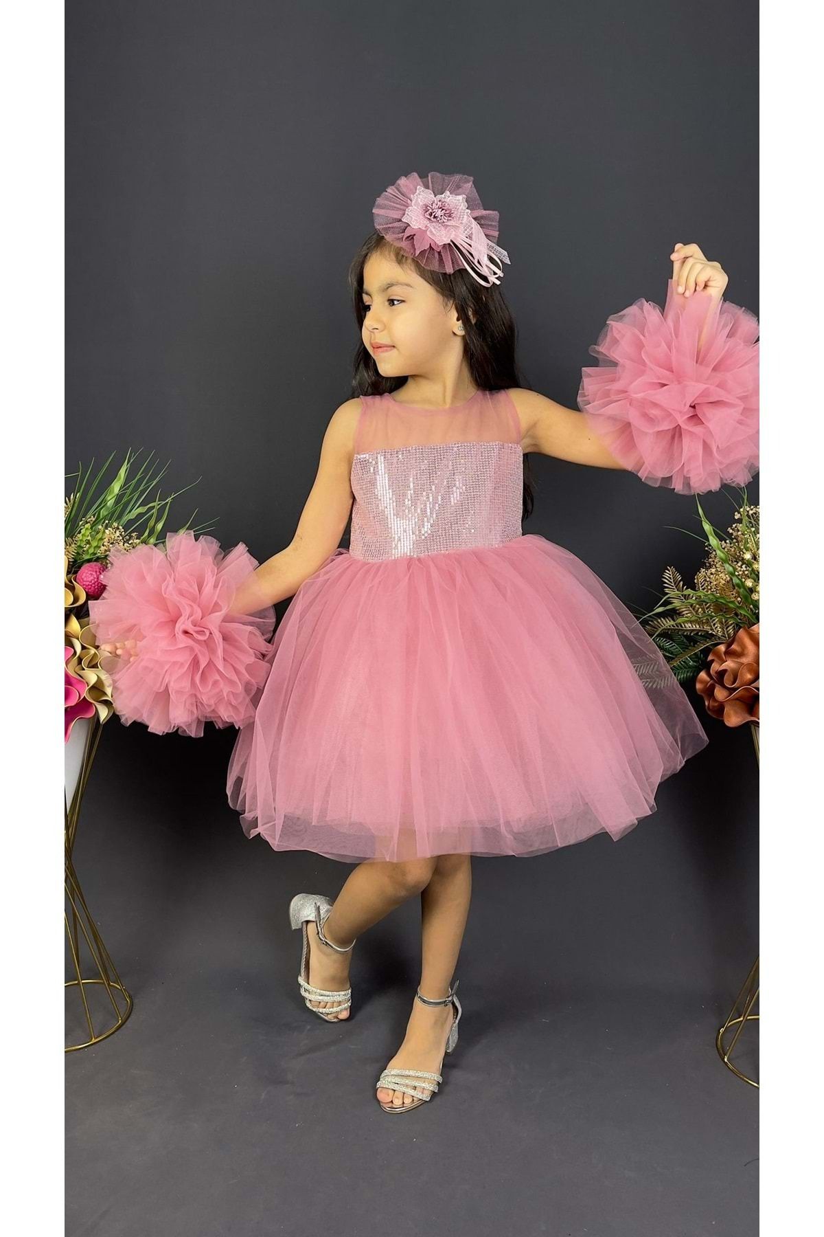 Dark pink dress sales for baby girl