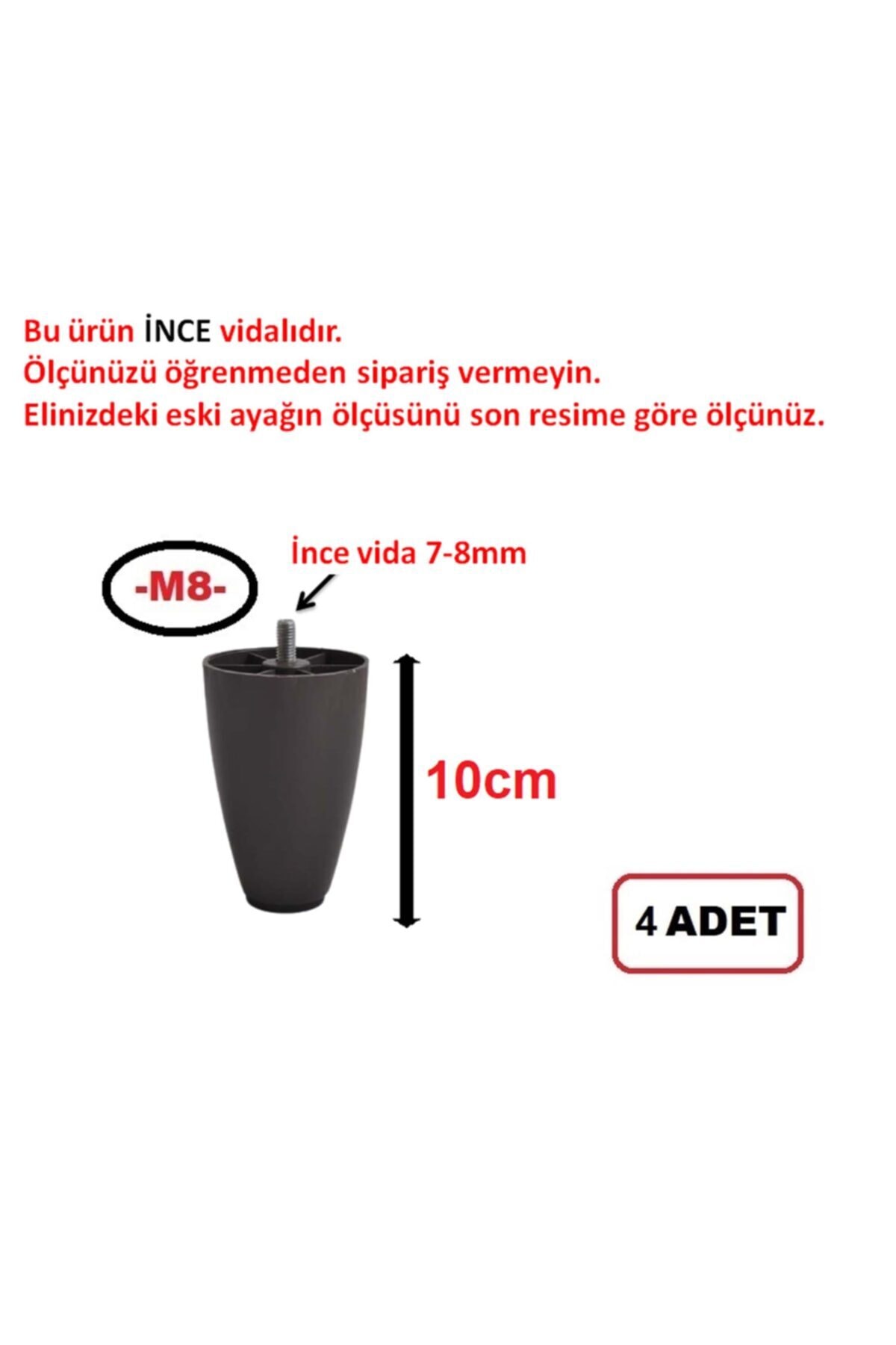 hobbi 4 adet 10 cm venge renk armut plastik baza yukseltme koltuk kanepe ayagi ince m8 dis fiyati yorumlari trendyol